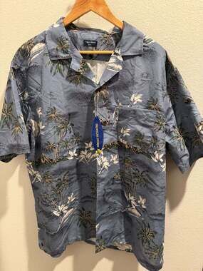 C50-A460 (Blue surf), Cotton Aloha shirt – Yuntech,